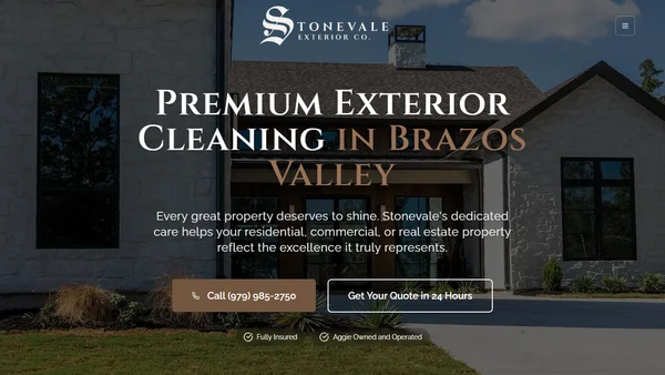 Stonevale Exterior Co. website